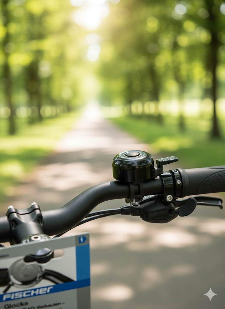 Fahrradklinge Glocke Schwarz für Ahead Vorbauten Fischer 30mm