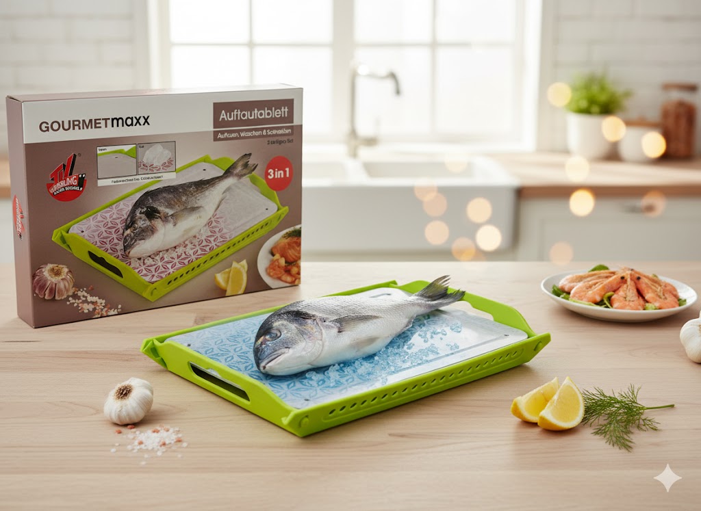 Gourmetmaxx Auftautablett, 3 in 1, 2 teilig