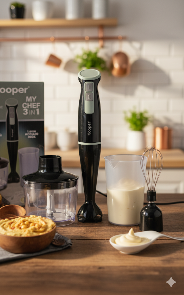 Kooper my Chef 3 in 1 Stabmixer, Mixer, Küchenhelfer, Kochen