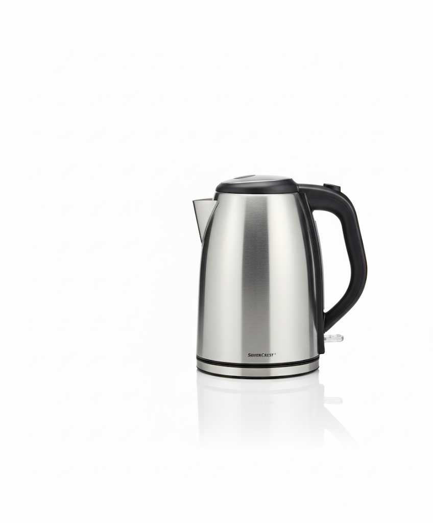 SilverCrest Wasserkocher, 1,7 Liter, 2400 Watt, Edelstahlgehäuse