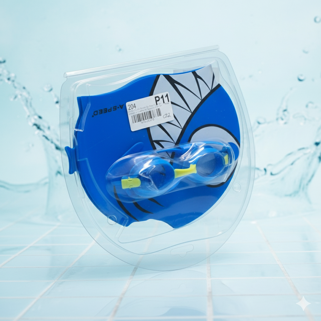 Aqua-Speed Bonnet De Bain Schwimmbrille + Schwimmmütze Set Schwimmen ✅