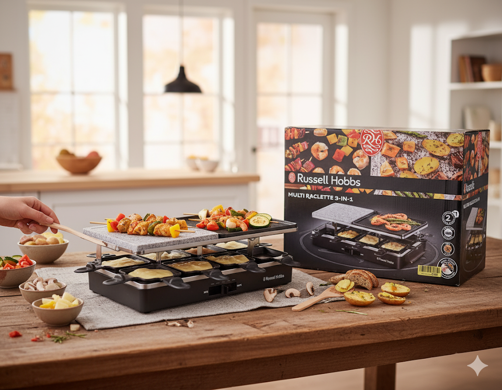 Russell Hobbs Multi 3 in 1 Raclette - Schwarz (26280-56)