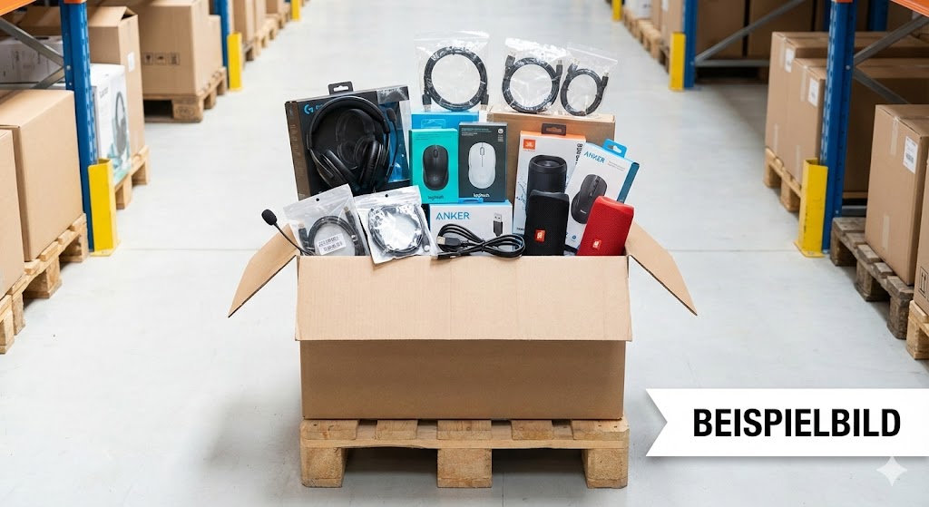 Mix Karton Technik Multimedia A-B-C Ware Wiederverkäufer Restposten Paket