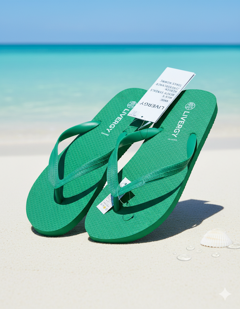 Livergy Flip Flops Männer Größe 42/43 Grün