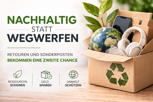 Nachhaltig statt Wegwerfen – Warum Retouren und Sonderposten eine zweite Chance verdienen