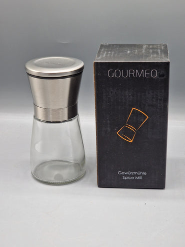 GOURMEO Gewürzmühle mit Keramikmahlwerk, rostfrei