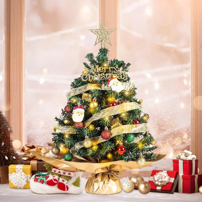 „Mini-Weihnachtsbaum mit LED-Lichtern – kleine künstliche Weihnachtsbaumdekoration“