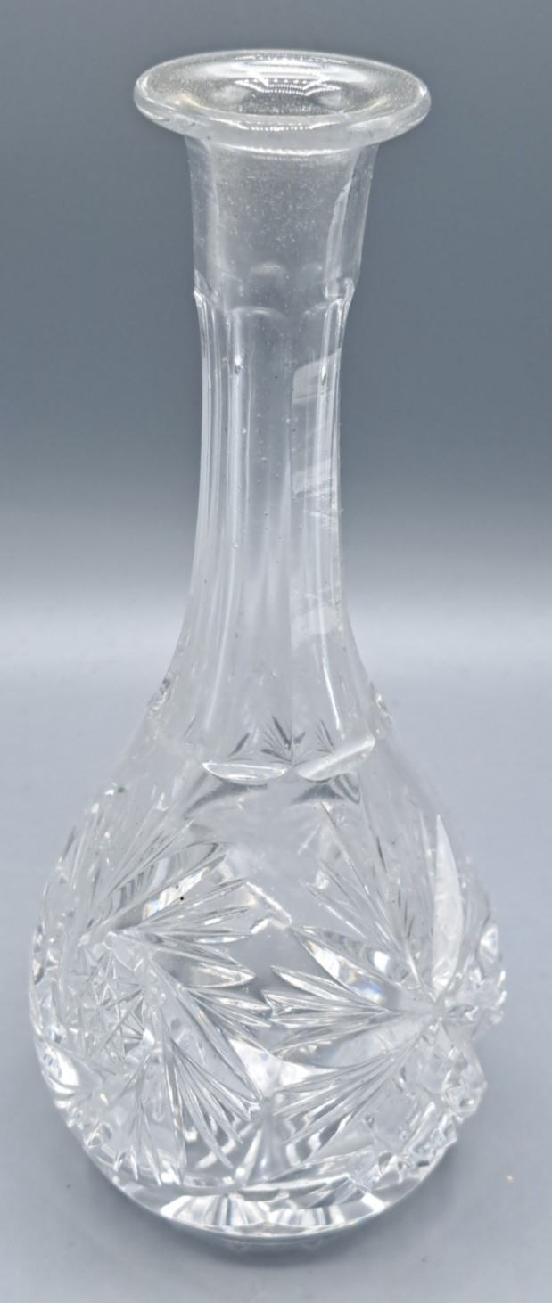 Schicke Glasvase Antiquität Höhe 18 cm Sammlerstück Dekoration