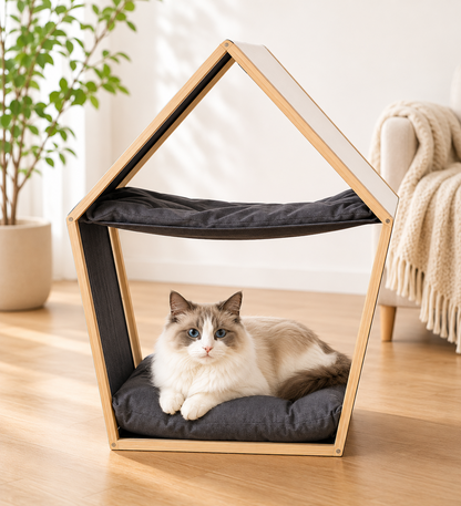 Nemmy Katzenlounge Katzenhöhle Hängematte Katzenbett Katzenhaus Indoor