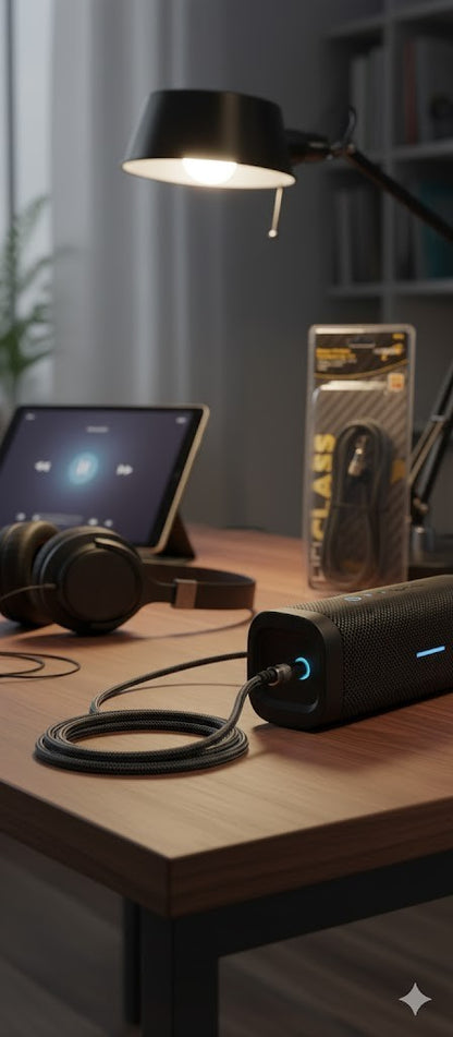 Stereo Klinkenverlängerung 3,5mm 2m Audio Kabel AUX Verlängerung