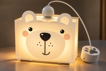 DALBER Little Teddy Kinder Hängelampe Bär Deckenlampe E27 24x24cm Kinder HA33