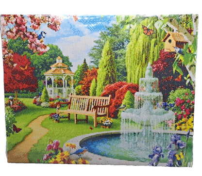 Diamond Painting Gartenparadies 50x40cm Komplettset Malen Basteln DIY
