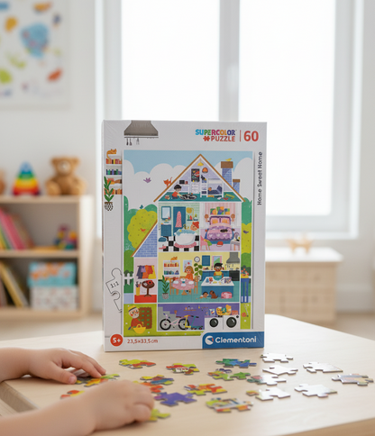 Clementoni SuperColor Puzzle 60 Teile Home Sweet Home Kinder Puzzle