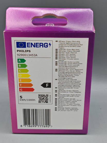 Philips LED Warm White. 2700k 40w, 470 Lumen 2 Stück