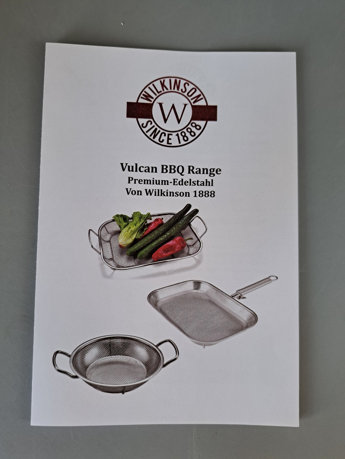 WILKINSON 1888 LTD Grillpfanne Perforiert abnehmbarer Griff Edelstahl
