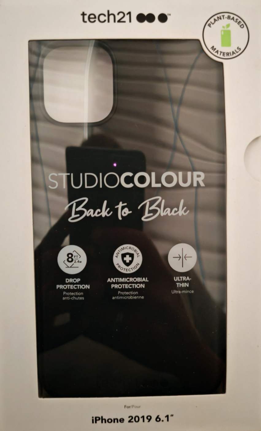 Tech21 Studio Colour iPhone 11 6,1" Hülle Schwarz Back to Black 2,4m Schutz A9