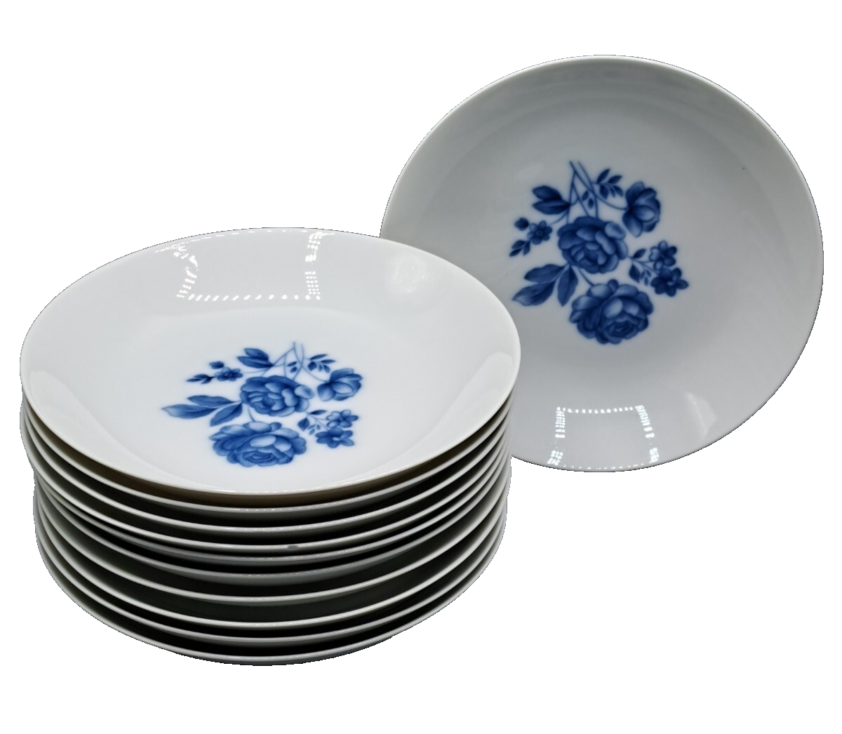 Arzberg Porzellan Kaffeeservice Blau Rosen Vintage Geschirr Set