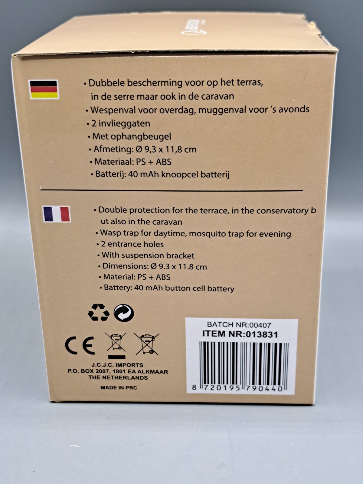Benson Outdoor Mücken-/ Wespenfalle Solar