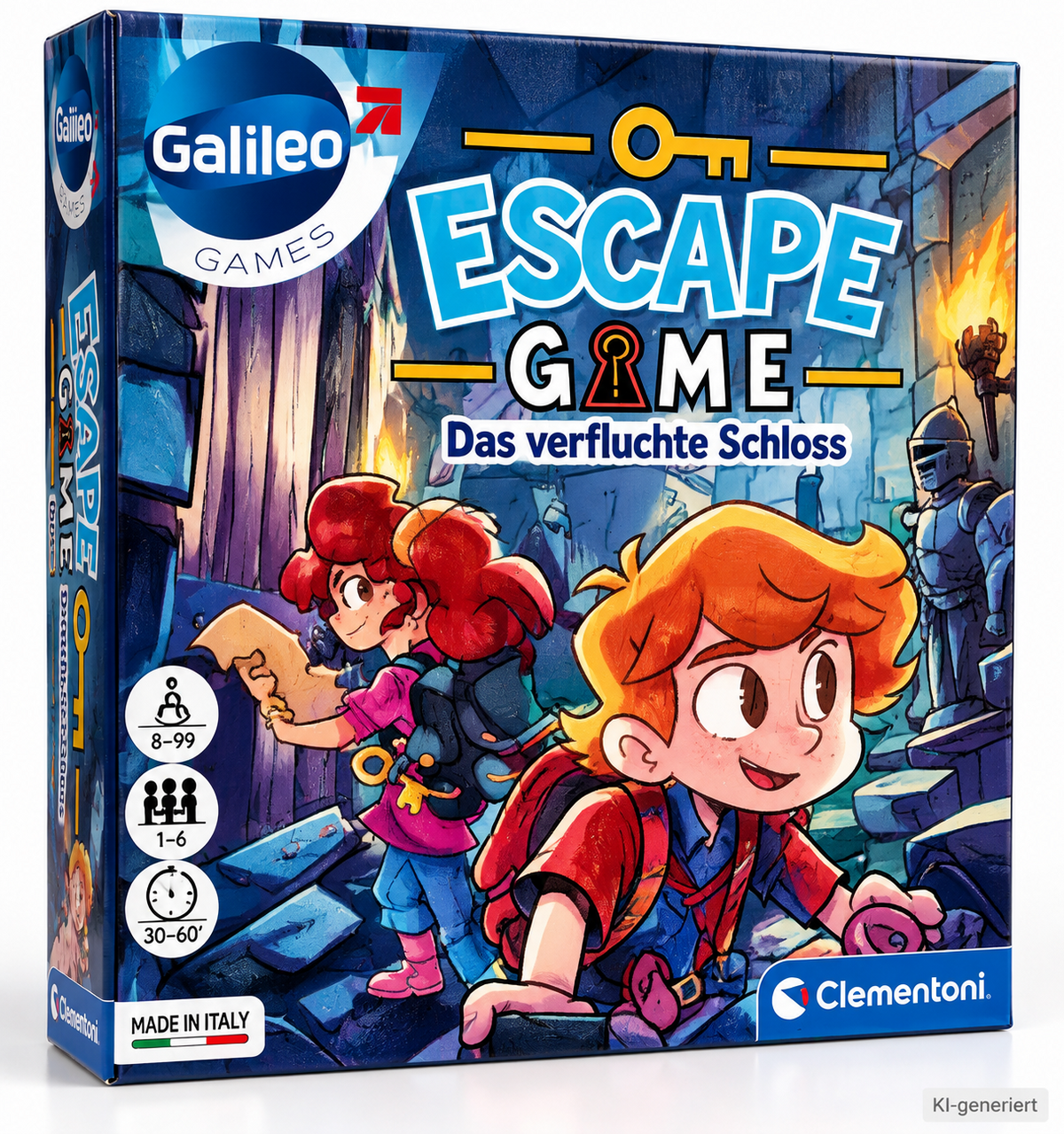 Clementoni Galileo Escape Game Das verfluchte Schloss Rätselspiel ab 8 Jahre D6