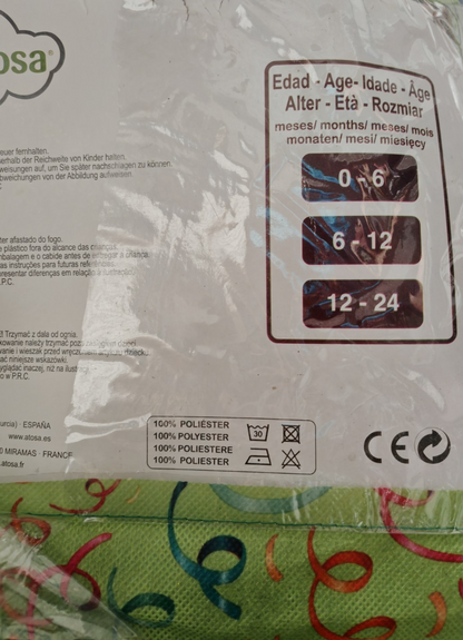 Atosa Baby Tiger Kostüm 6-12 Monate Tierkostüm Fasching Karneval Kinder G
