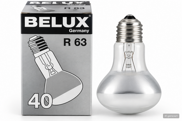 BELUX R63 Reflektorlampe 40W E27 230-240V Glühbirne Reflektor Glühlampe HA34