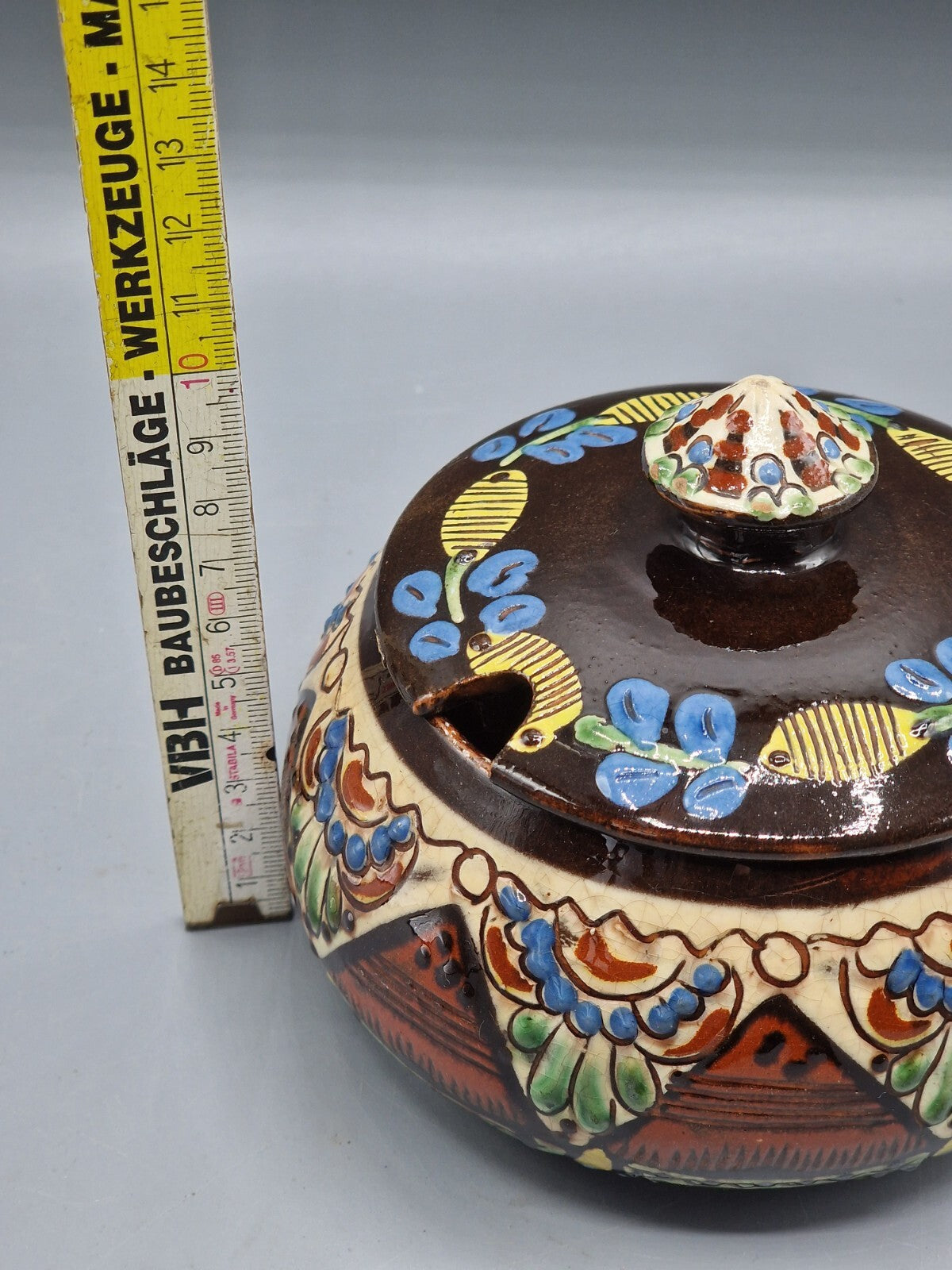 Keramik Zuckerdose, Kunst, Stylisch, Antiquität