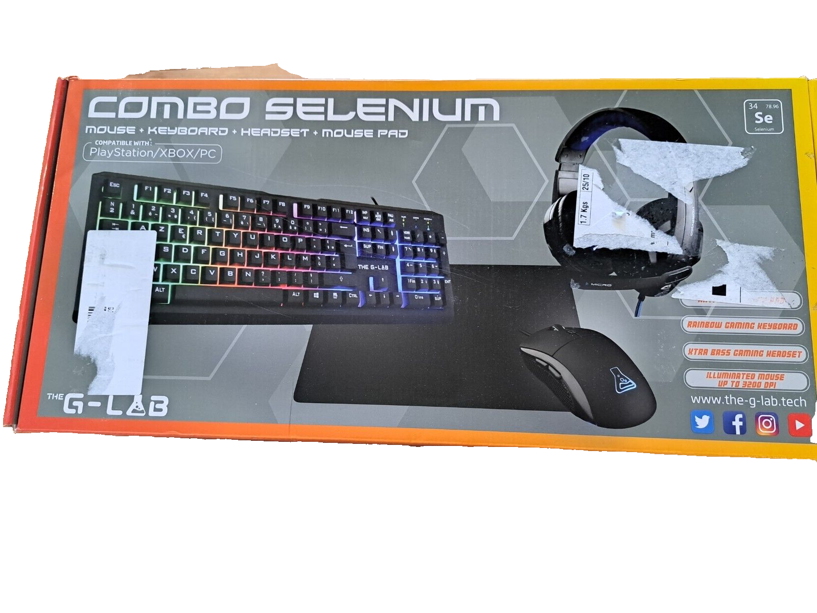 G- Lab Combo Selenium, Gaming Combo, Tastatur, Gamingtastatur