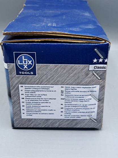Lux Tools Schraubstock 105mm Werkstatt Schraubzwinge Metall Werkzeug