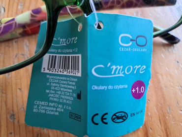 C´more Brille, Lesebrille + 1,0