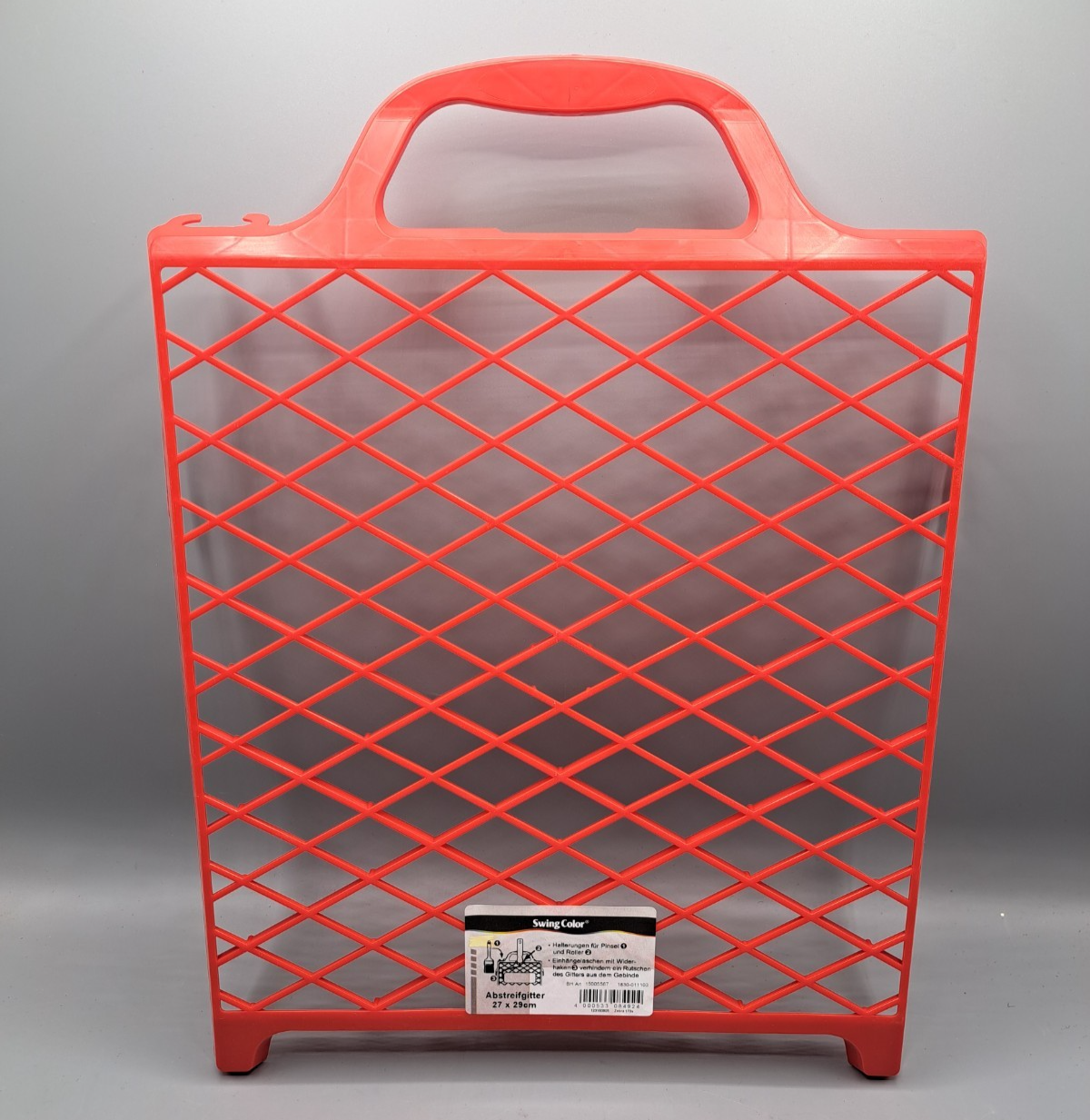 Swing Color Abstreifgitter 27x29cm Rot Farbroller Abstreifgitter Malerzubehör B1