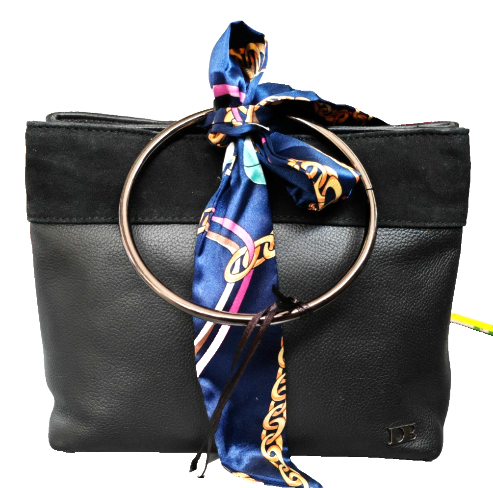 Desiderius Cailin Damen Ledertasche Schwarz Blogger Edition Echtleder Tasche F2