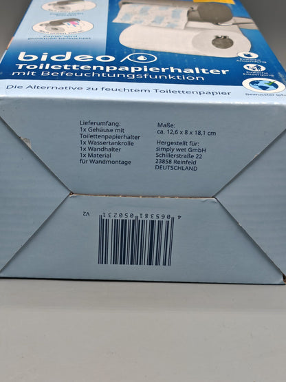 bideo Toilettenpapierhalter mit Befeuchtungsfunktion, Toilettenpapierbefeuchter