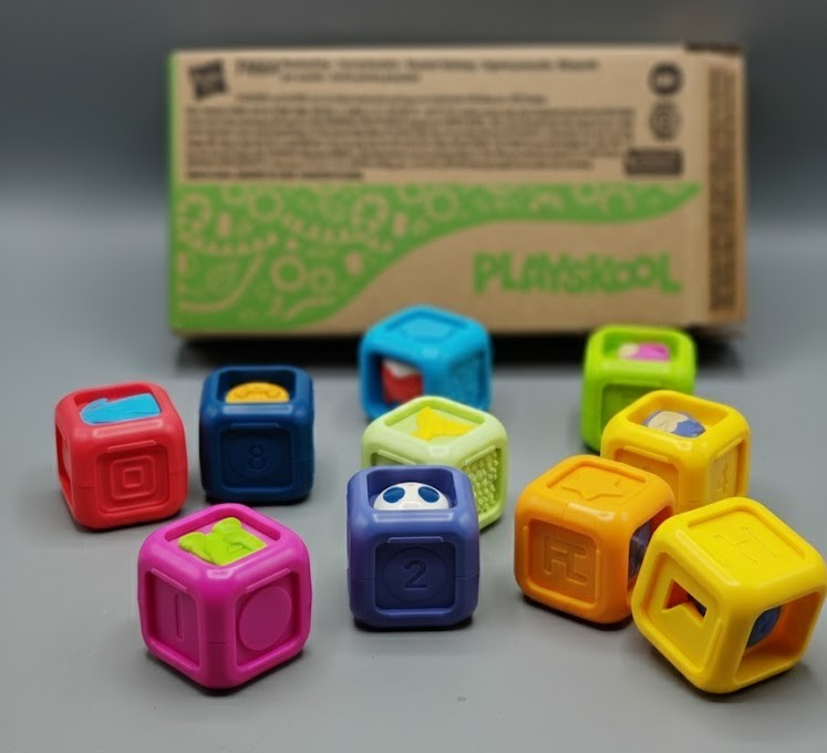 Playskool Bausteine Tierdesign Spielzeugblocks für Babys & Kleinkinder ab 6M