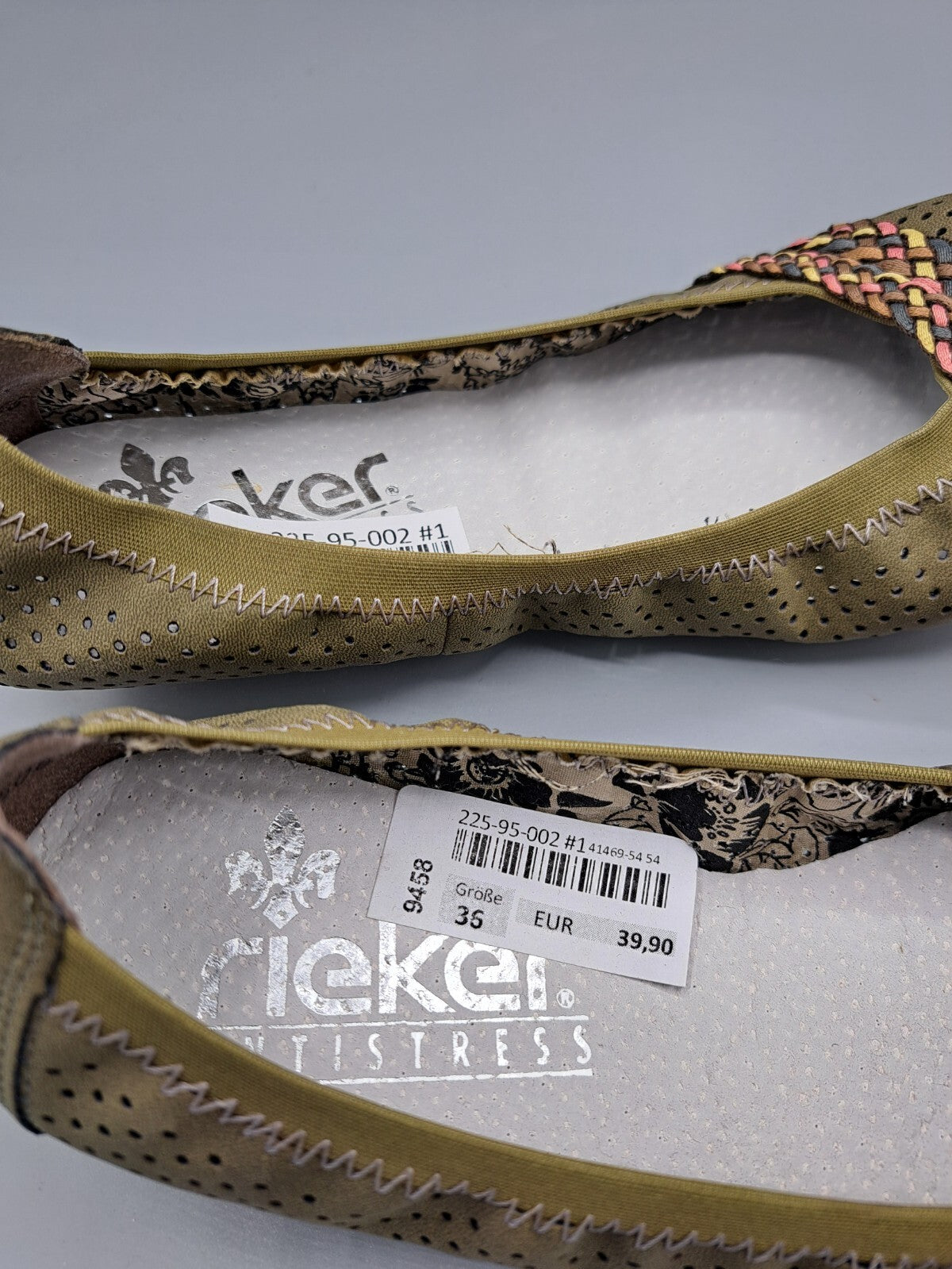 Rieker Antistress Ballerinas, Damen, Größe 36 Olivgrün