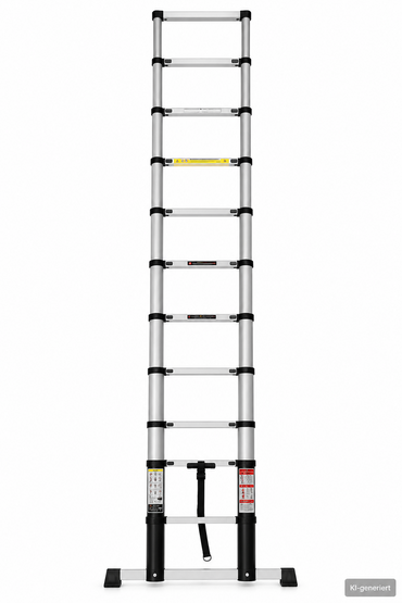 BARICUS Teleskopleiter 3,27m Aluleiter mit Winkelanzeige Ausziehleiter  B1