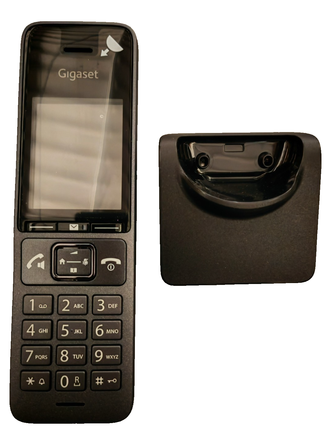 Gigaset COMFORT 520HX DECT Mobilteil mit Ladeschale Schnurlostelefon Schwarz