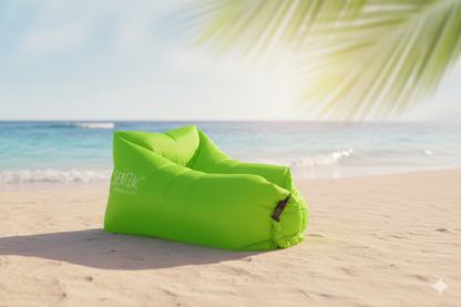 SeatZac Air Lounger Luftsofa Sitzsack selbstaufblasbar + Powerbank