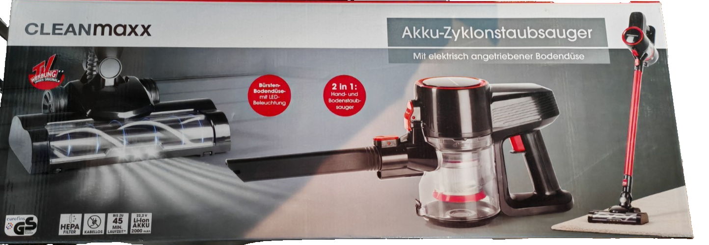 Cleanmaxx Akku Zyklonstaubsauger Kabellos Elektrische Handstaubsauger C+