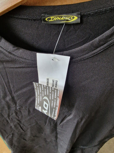 Dynamics Damen Unterhemd ohne Arm, Schwarz, Größe 40