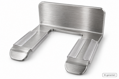 WEISSENSTEIN Föhnhalter Silber Edelstahl ohne Bohren 3M VHB Haartrockner E1
