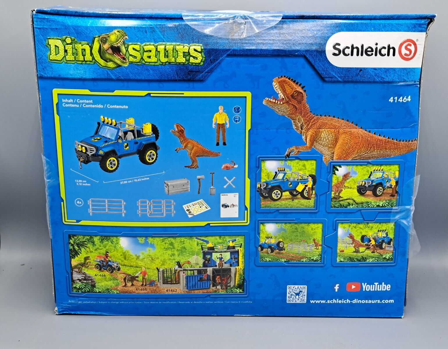 Schleich Geländewagen mit Dino-Außenposten - Mehrfarbig (41464)