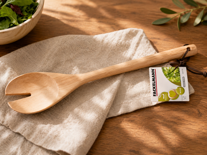 Fackelmann Salatgabel Holz 32 cm Küchenhelfer Serviergabel Salatbesteck Holz B5