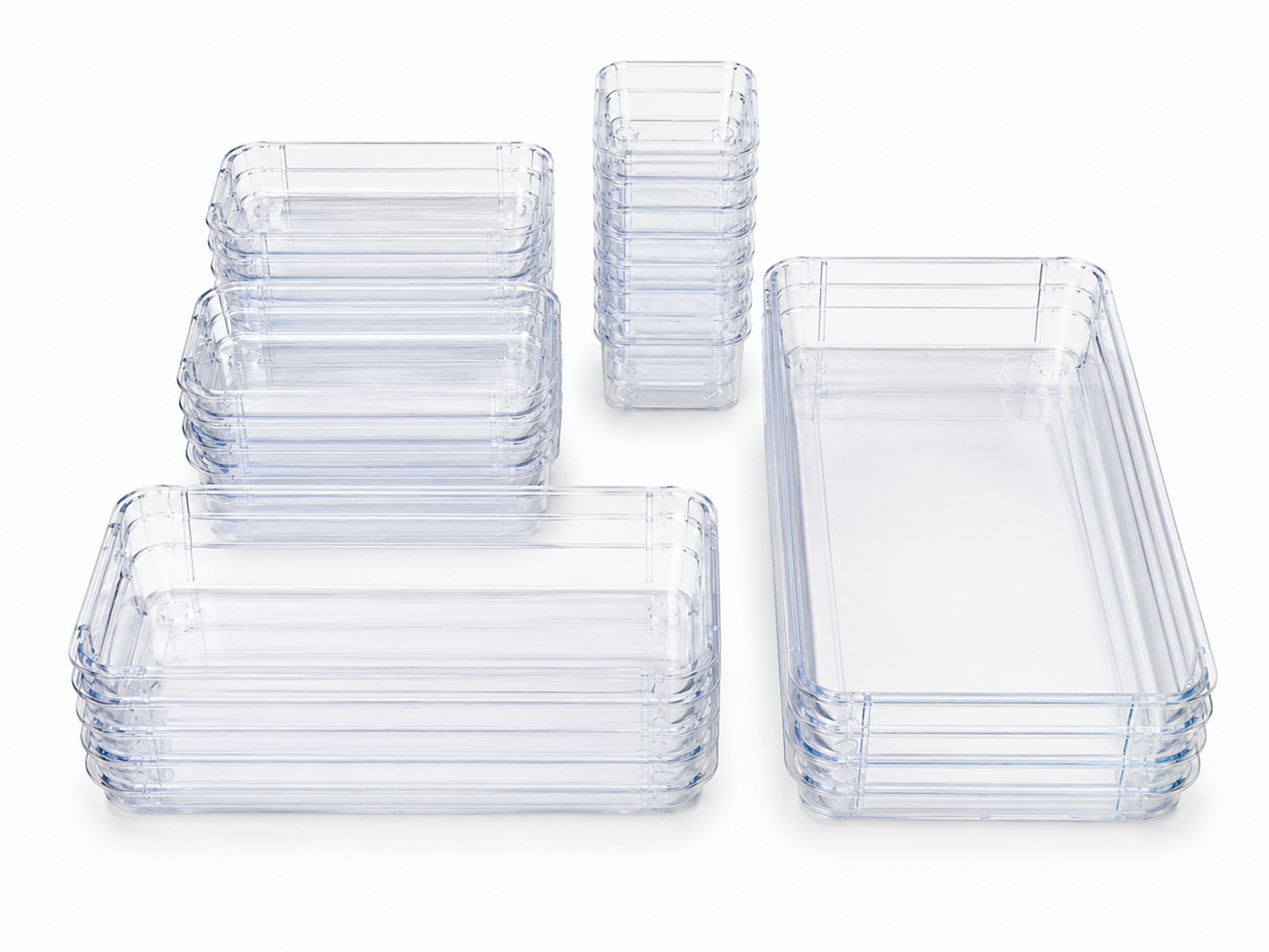 LIFEWIT Schubladenbox Kühlschrank Organizer Aufbewahrungsbehälter Transparent E1