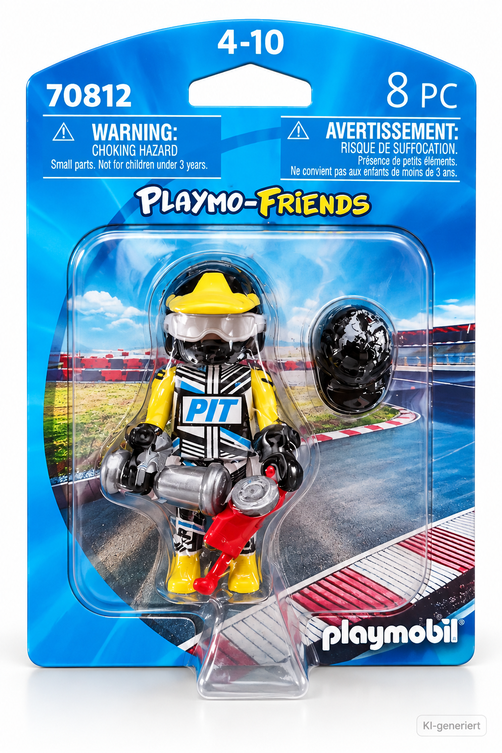 PLAYMOBIL 70812 Rennfahrer PLAYMO-FRIENDS Figur Motorsport 8-tlg D5