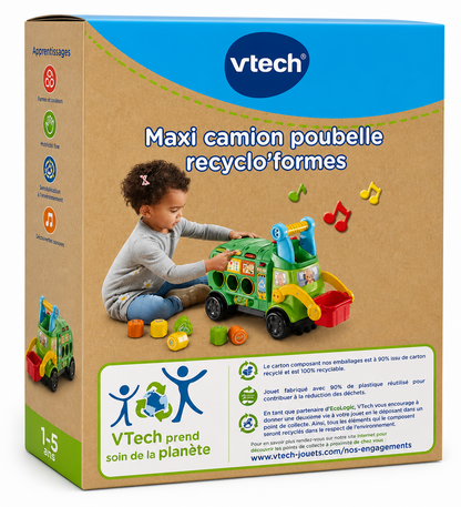 VTech Baby 2in1 Rutschauto Recycling Sortierspiel 18-36M FR Version
