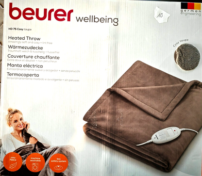 Beurer HD75 Heizdecke Wärmedecke 180x130cm 6 Stufen Abschaltautomatik HO-A25
