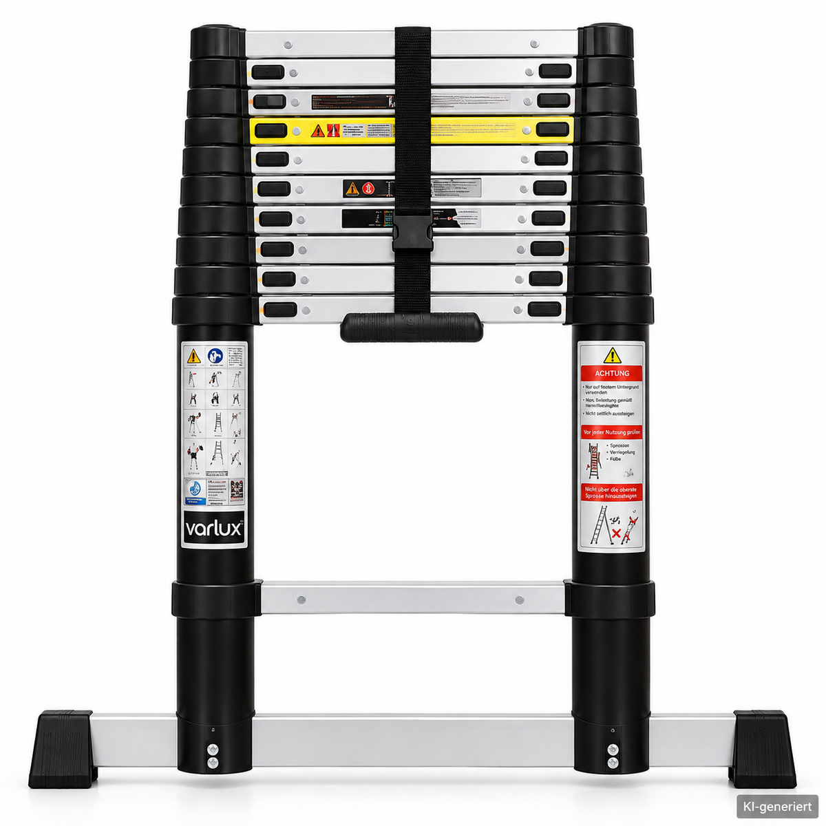 BARICUS Teleskopleiter 3,27m Aluleiter mit Winkelanzeige Ausziehleiter  B1