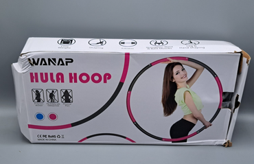Wanap Fitness Reifen Hoop Erwachsene 1 kg, 8 Teile Breit 95cm Reifen, Blau