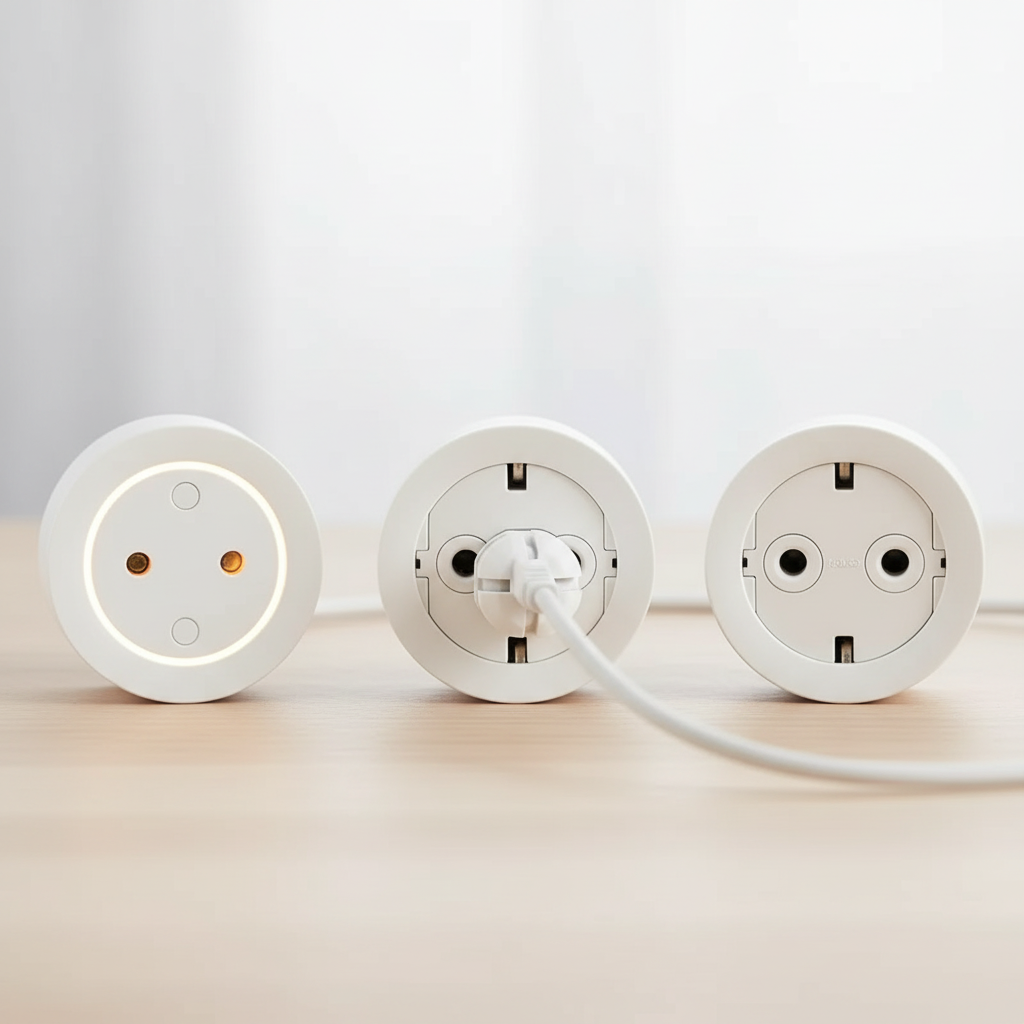 Steckeradapter 3er-Set mit praktischer Auswurfhilfe – TÜV-geprüfte Qualität