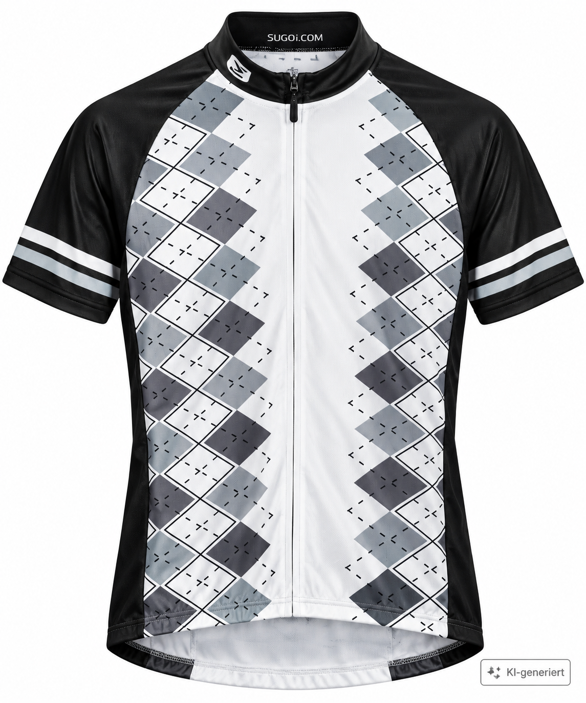 SUGOI Betty Jersey Damen Radtrikot Gr. L Schwarz Weiß Kurzarm Neu Etikett Z